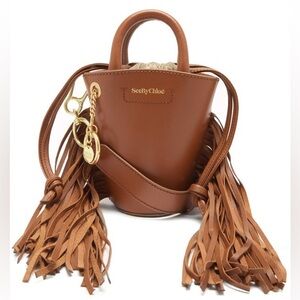 See by Chloé Cecilia Mini Fringe Crossbody Bag, never used